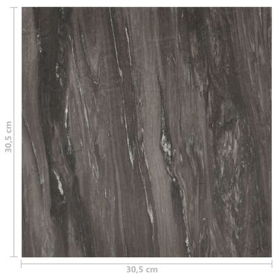 vidaXL Selvklebende gulvplanker 20 stk PVC 1,86 m² mørkegrå
