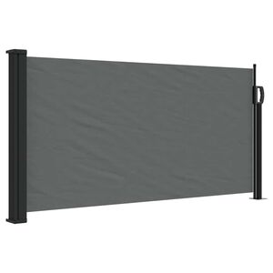 vidaXL Uttrekkbar sidemarkise antrasitt 100x500 cm