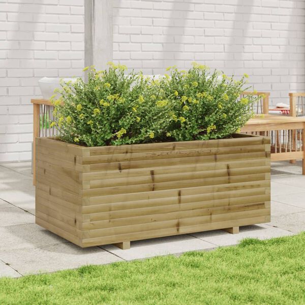 vidaXL Plantekasse 110x60x49,5 cm impregnert furu