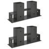 Vedstabel Hjelp 2 pcs Antrasitt 34 x 10 x 15 cm St&aring;l