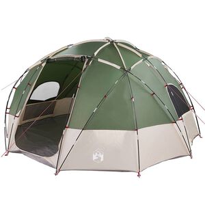 vidaXL Camping Telt med tak gr&oslash;nn 475 x 475 x 235 cm Polyester