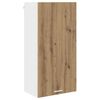vidaXL Hengende skap med lagring Artisan eik og hvit 50 x 31 x 100 cm