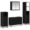 vidaXL Baderomsinnredningssett 4 stk. Svart Eik 90 x 33 x 60 cm