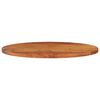 vidaXL Bordplate 100x40x2,5 cm oval heltre akasie