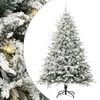 vidaXL Kunstig Forh&aring;ndsbelyst Juletre med Ballettsett Gr&oslash;nn 240 cm