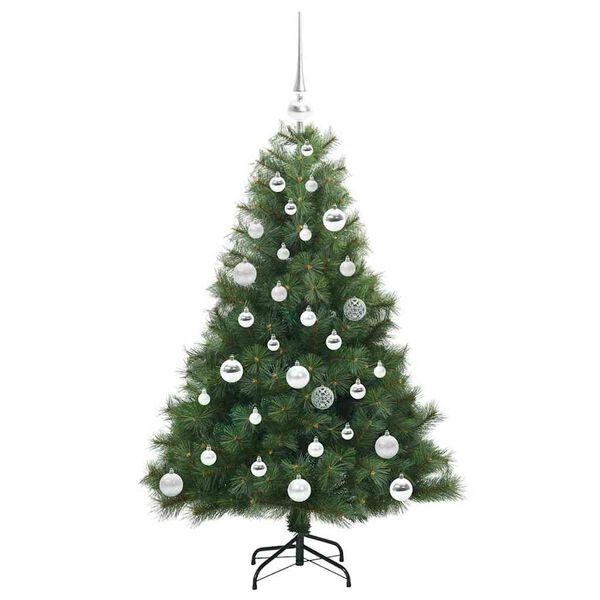 vidaXL Kunstig juletre med 150 LED med stativ gr&oslash;nn 120 cm PE og PVC
