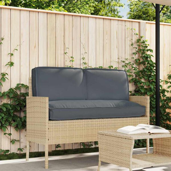 vidaXL Pallet Pute Sett 3 pcs Antrasitt 120 x 50 x 12 cm Oxford-stoff
