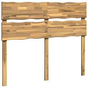vidaXL Sengegavl med levende kant ROSTOCK Hvit 120 cm Solid akasietre