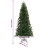 vidaXL Kunstig juletre med 300 LED med stativ grønn 240 cm PE og PVC
