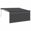 vidaXL Uttrekkbar markise Antrasitt 350 x 250 cm