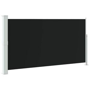 vidaXL Uttrekkbar sidemarkise 170x300 cm svart