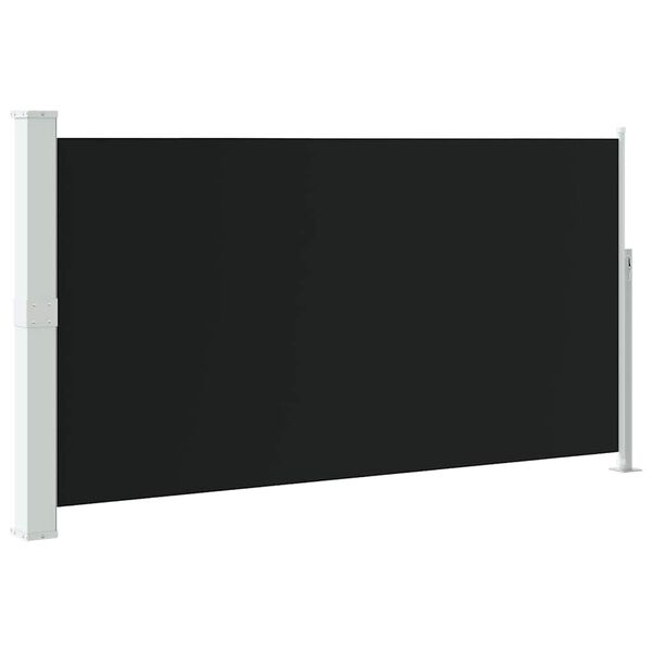 vidaXL Uttrekkbar sidemarkise 170x300 cm svart