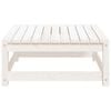 vidaXL Fotskammel til hage hvit 70x70x30 cm heltre furu