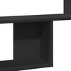 vidaXL Vegghylle svart 100x15x70 cm konstruert tre