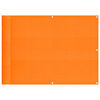 vidaXL Balkongskjerm oransje 75x700 cm 100 % polyester oxford