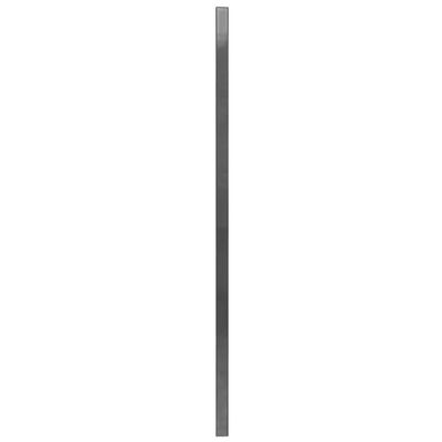 vidaXL Gjerdepanel med stolper pulverlakkert jern 6x0,8 m antrasitt