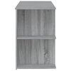 vidaXL Skrivebord grå sonoma 140x50x75 cm konstruert tre