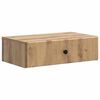 vidaXL Vegghengt Sidebord 59 x 34,5 x 17 cm Konstruert tre Artisan eik