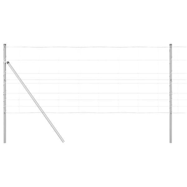 vidaXL Gjerdep&aring;le Galvanisert 50 x 1 m St&aring;l