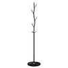 vidaXL Stumtjener svart 177 cm pulverlakkert jern