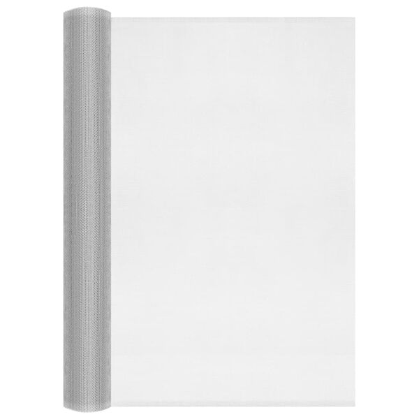 vidaXL Nettingskjerm aluminium 60x1000 cm s&oslash;lv