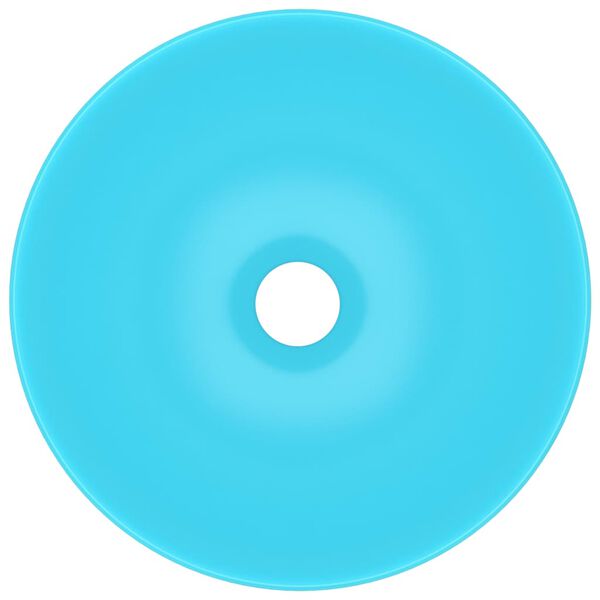 vidaXL Baderomsservant keramisk grønn rund