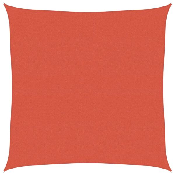 vidaXL Solseil 160 g/m&sup2; firkantet terrakotta 4,5x4,5 m HDPE