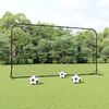 vidaXL Football stoppnett svart 366x90x183 cm HDPE