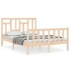 vidaXL Sengeramme uten madrass 140x190 cm heltre furu