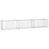 vidaXL Gabion med topp- og bunnlokk galvanisert st&aring;l 300x50x50 cm
