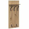 vidaXL Vegghengt kleshenger Veggmontert Artisan Eik 40 x 10 x 90 cm