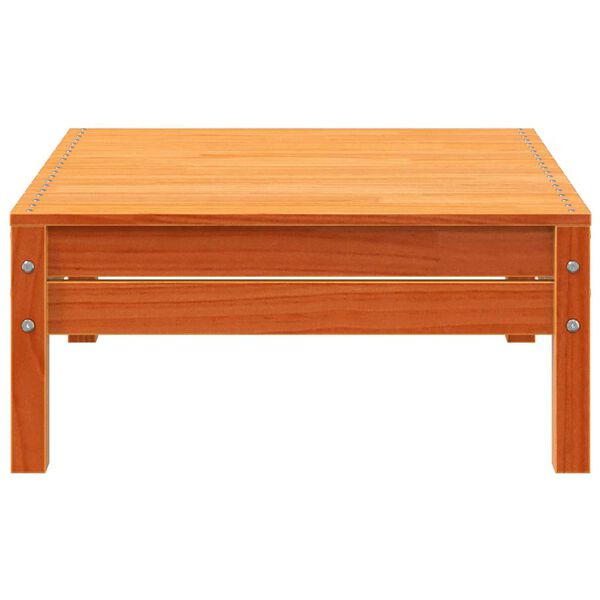 vidaXL Fotskammel til hage voksbrun heltre furu