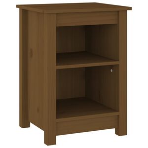 vidaXL Nattbord honningbrun 40x35x55 cm heltre furu