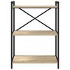 vidaXL Bokhylle Sonoma eik 60 x 30 x 85 cm Konstruert tre