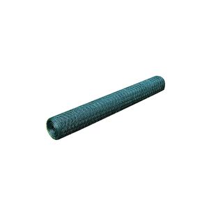 vidaXL Tr&aring;dgjerde for kyllinger med PVC-belegg 25x0,5 m gr&oslash;nn