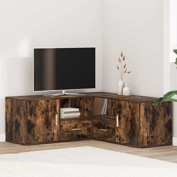 vidaXL Hj&oslash;rneskap sonoma eik 200x40x45 cm konstruert tre