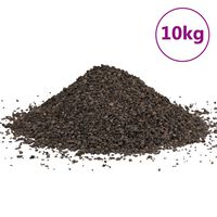 vidaXL Basaltgrus 10 kg svart 1-3 mm