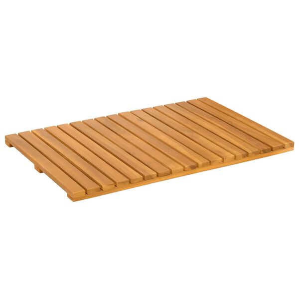vidaXL Badematte Ensfarget Brun 60 x 40 cm tre