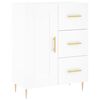vidaXL Highboard hvit 69,5x34x180 cm konstruert tre