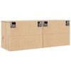 vidaXL Veggskap 2 stk 45x30x35 cm heltre furu