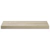 vidaXL Flytende vegghylle eik 60x23,5x3,8 cm MDF