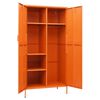 vidaXL Garderobe oransje 90x50x180 cm st&aring;l