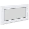 vidaXL Kj&oslash;levindu RISOR 110 x 70 cm PVC og glass Hvit