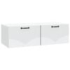 vidaXL Vegghengt TV skap Hvit 98 x 41 x 30 cm Konstruert tre