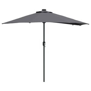 vidaXL Hageparasol Antrasitt 294 x 150 x 223 cm Polyester og st&aring;l