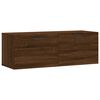 vidaXL Veggskap 2 stk brun eik 100x36,5x35 cm konstruert tre