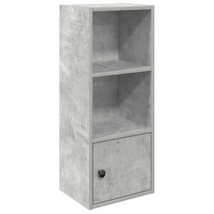 vidaXL Bokhylle betonggr&aring; 31x24x77 cm konstruert tre