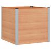 vidaXL H&oslash;ybed Brun 100 x 100 x 91 cm alu.