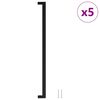 vidaXL Skaph&aring;ndtak 5 stk svart 480 mm rustfritt st&aring;l