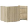 vidaXL Salongbord sonoma eik 80x50x50 cm konstruert tre